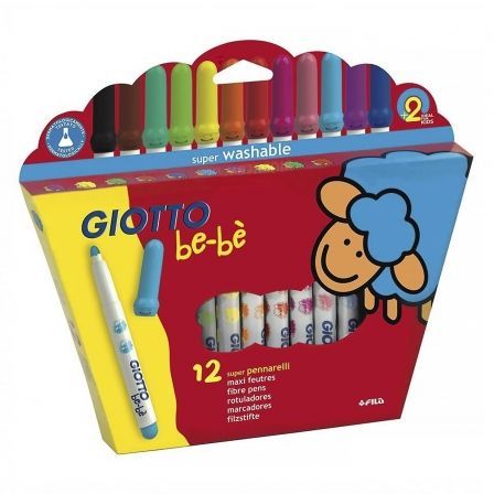 GIOTTO Estuche de 12 Súper Rotuladores Bebe Super GIOTTO Estuche de 12 Súper Rotuladores Bebe Super